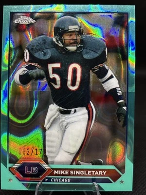 2023 Topps Composite - Topps Chrome Mike Singletary #25 Aqua Lava Refractor /175 - Image 1 of 3
