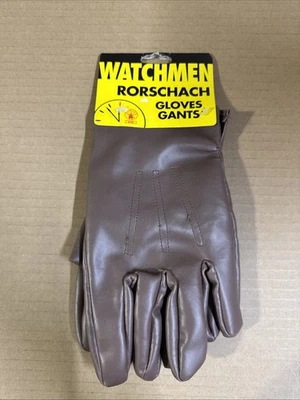 WATCHMEN RORSCHACH PAIR OF ADULT GLOVES NEW W TAGS RUBIES COSTUME CO (2009) - Image 1 of 4