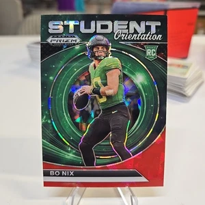 2024 Prizm Draft Picks BO NIX ROOKIE Student Orientation RED ICE BRONCOS - Bild 1 von 3