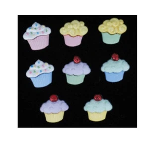 Buttons Novelty Dress it up 3D Embellishments - Mini sweet treats - Picture 1 of 2