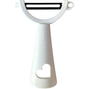 Tupperware Universal Veggie Potato Peeler Plus T1 Small White Heart Cut Out - Picture 1 of 5