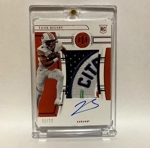 Tank Bigsby 2023 National Treasures ROOKIE RPA Gold #/10 Patch Auto ON CARD SP - Picture 1 of 2