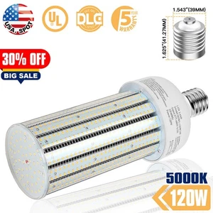 E39 Mogul Base Led Bulbs 120W LED Corn Cob Light Lamp 5000K Daylight AC100-277V - Picture 1 of 12