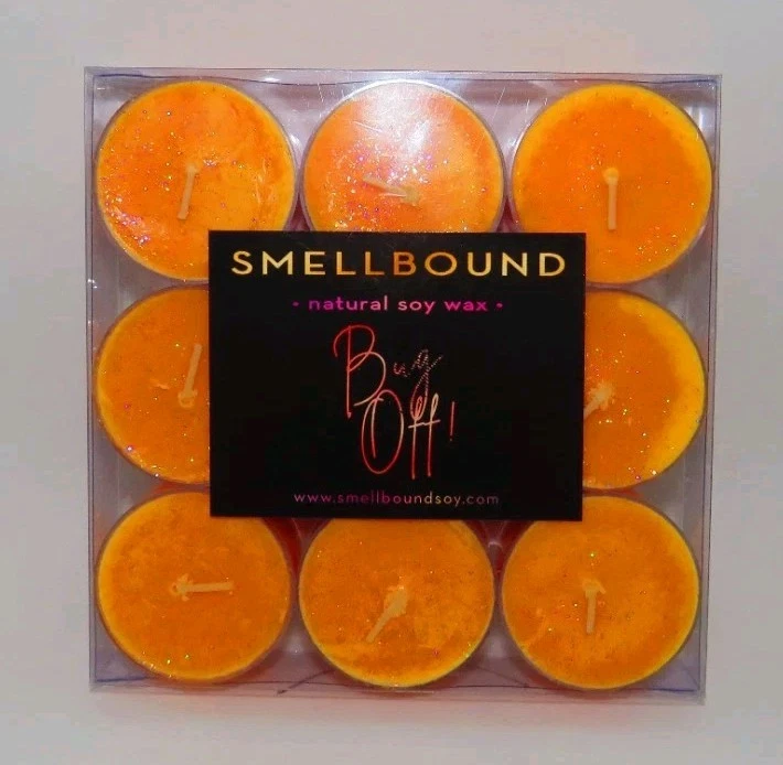 BUG OFF! Citronella 100% Soy Wax Tealight Candles  (9) Clean Burning Tea Lights - Image 1 of 2