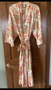Natori Polyester Print Wrap Robe Sz 1X New NWT - Picture 1 of 11