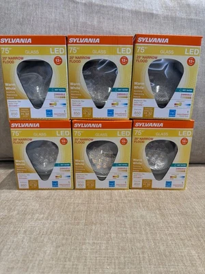 6 Pack Sylvania LED PAR30 11w Replaces 75W Flood Dimmable NEW - Image 1 of 2