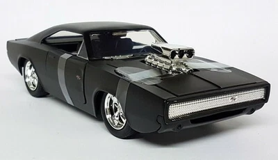 Jada 1/24 Fast & Furious Dom's Dodge Charger R/T Black Diecast model car - Image 1 of 3