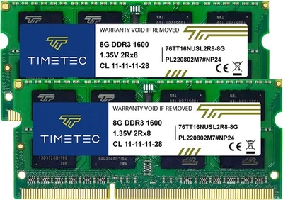 TIMETEC Time Tech HYNIX IC IC Memory DDR3L 1600MHz 8GB X 2 sheets (16GB) PC3-128 - Image 1 of 4