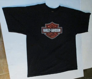 T-shirt Harley Davidson Motorcycles Hales Mansfield Ohio 2XL 2004 chambre avec vue - Photo 1/11