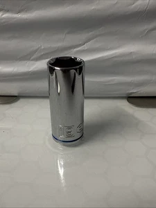 Quinn 3/8" Drive 6 Pt. Enchufe Profundo Cromo Pulido Elige un Tamaño NUEVO SAE MM Métrico - Imagen 1 de 2