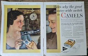 1931 Camel Cigarettes Country wide switch two page vintage ad  - Picture 1 of 1