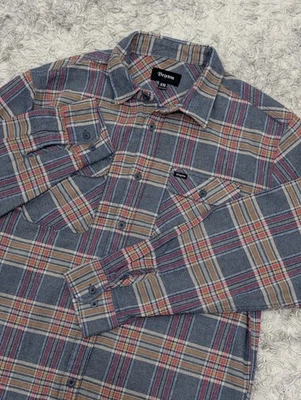 Brixton Franela Hombres Talla 2XL Multicolor Cuadros Patinador Papá Exterior - Talla XXL Foto 1 de 4