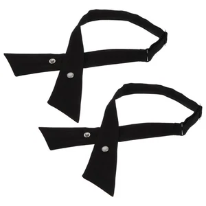 2 PIEZAS Uniforme Escolar Ajustable Pajarita Cruzada Premium Corbata Cruzada Pajarita - Imagen 1 de 12