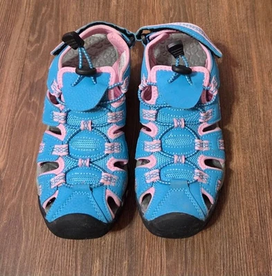 Dream Pairs Sandalias Atléticas Aire Libre Zapatos para Caminar Azul Rosa Niñas Talla 5 Foto 1 de 4