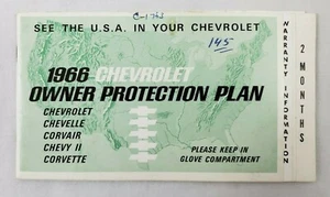 Chevrolet 1966 folleto del plan de protección del propietario con garantía "Protect-O-plate" - Imagen 1 de 8