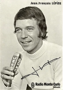 "Jean-François LÉPINE" Photo originale dédicacée RADIO MONTE-CARLO (10,5x15cm) - Picture 1 of 2