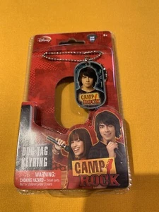 Camp Rock Dog Tag Necklace Keyring From Disney - Picture 1 of 2