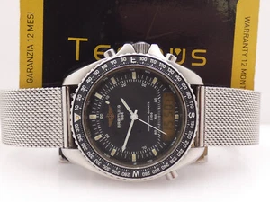 BREITLING PLUTON NAVITIMER 3100 41MM A51037 ANALOGICO & DIGITALE '90s OROLOGIO - Foto 1 di 15