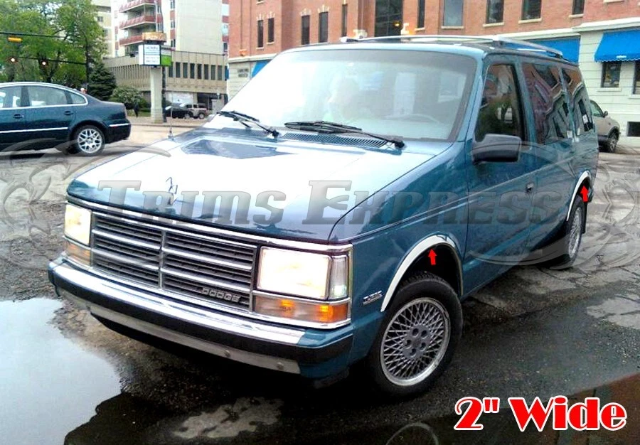 for: 1984-1990 Dodge Caravan/Plymouth Voyager Fender Flare Wheel Trim Molding 2" - Image 1 of 4