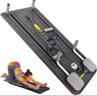 Pilates Reformer, Foldable Pilates Reformer Home Gym Equipment, BLACK - Image 1 of 4