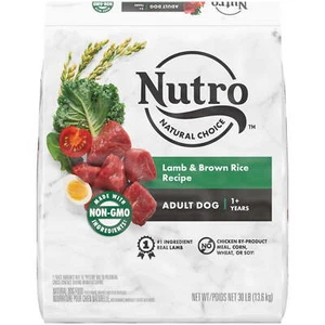Nutro Natural Choice Nutrition Lamb and Brown Rice Recipe Dry Dog Food 30 Lb Bag - Picture 1 of 16