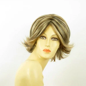 short wig for women light blond light copper wick and chocolate ref LISA 15613h4 - Imagen 1 de 9