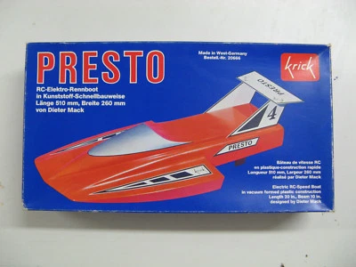Krick: Rennboot PRESTO - 70er Jahre #20666 - Bild 1 von 4
