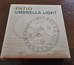 Patio Umbrella Light 3 Brightness Modes Cordless 28 LED Lights-4 x AA Battery - Picture 1 of 4