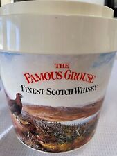Vintage Promotional Advertising Plastic Famous Grouse Scotch Whisky Ice Bucket 