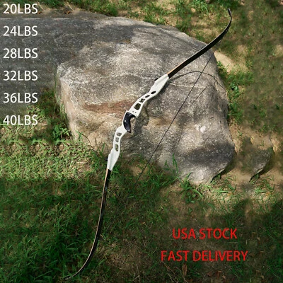 20-40lbs Archery 66" Takedown Recurve Bow RH for Training Practice Competition - Image 1 of 4