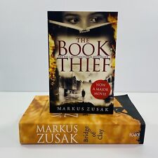 2 x Markus Zusak Medium Large Books Paperback Historical Fiction Bridge of Clay