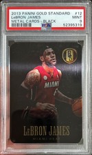 2013-14 Gold Standard Lebron James Metal Black Card SP #12 PSA 9 POP 1 Rare