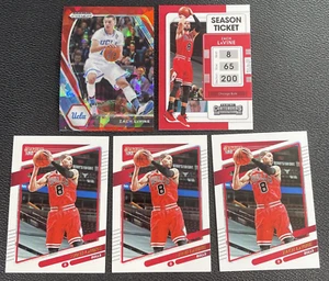 Zach Lavine lotto di 5 carte, contendenti, donruss, prizm, Chicago Bulls A94 - Foto 1 di 2
