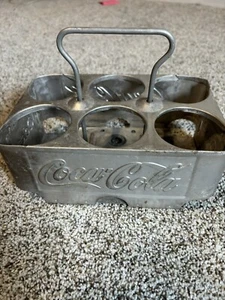 Vintage Coca-Cola Aluminum Carrier 6-Pack Coke Bottle Holder - Picture 1 of 7