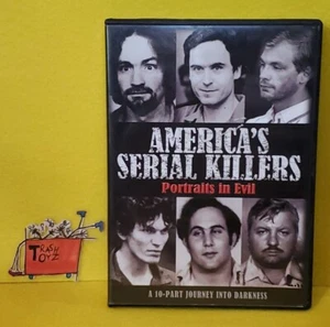 AMERICAS SERIAL KILLERS PORTRAITS IN EVIL 2 DISC DVD BUNDY GACY MANSON DAHMER - Picture 1 of 4