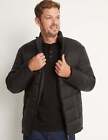 Rivers Mens Jacket Puffer Coat Black Winter Solid Regular Fit Classic Casual Wor