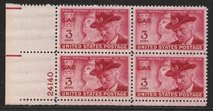 US Scott #985, Plate Block #24140 1949 Grand Army 3c FVF MNH Lower Left - Picture 1 of 1