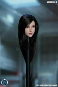 US 1:6 Lockhart Black Long Hair Female Head Sculpt For 12" TBL Figure Doll Body - Foto 1 di 6