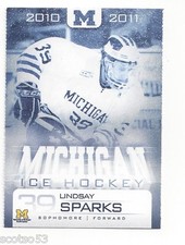2010-11 Michigan Wolverines Lindsay Sparks (Brampton Beast)