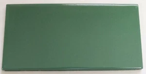Green Glossy Subway 2 7/8" x 5 7/8" Tile Wall Remodel Mosaic Ceramic C#556 1 Pc - Picture 1 of 1