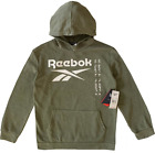 Reebok Kids Unisex Pullover Hooded Sweatshirt Olive Color Size L (14/16)