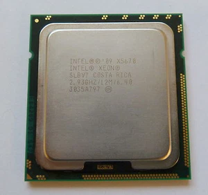 Intel Xeon X5670 Westmere 6x 2.93 GHz 12MB L3 Cache LGA 1366 95W SLBV7 - Bild 1 von 2