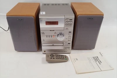 Sony CMT-CP1 Micro Hi-Fi System with Speakers Remote Manual Bundle - Image 1 of 4