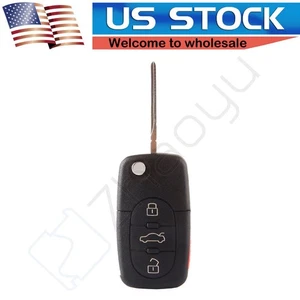 For Audi A4 TT Allroad Quattro 1997 1998 1999 2000 2001-2005 Key Shell Remote - Picture 1 of 7