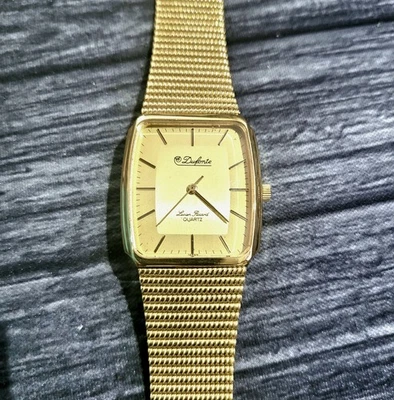 Rare Vintage Dufonte Lucien Piccard Mens Watch New Old Stock - Image 1 of 4