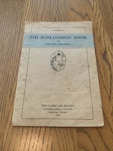 Vintage 1932 Roscommon Michigan Cookbook  - Imagen 1 de 8
