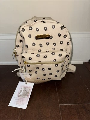 Jessica Simpson Mini Waterproof Vegan Leather Backpack Women Floral Flower Strap - Image 1 of 4