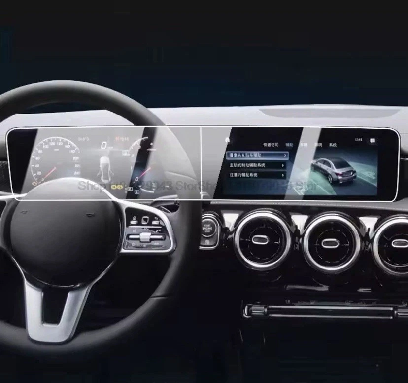 Protector de pantalla de vidrio templado para Mercedes Benz Clase A W177 A180 A200 2 piezas Foto 1 de 3