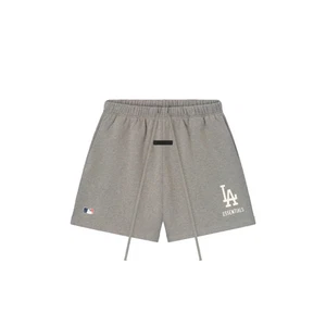 Fear Of God Essentials X MLB Dodgers klassische Passform Sweatshorts grau Herren XL neu mit Etikett - Bild 1 von 12