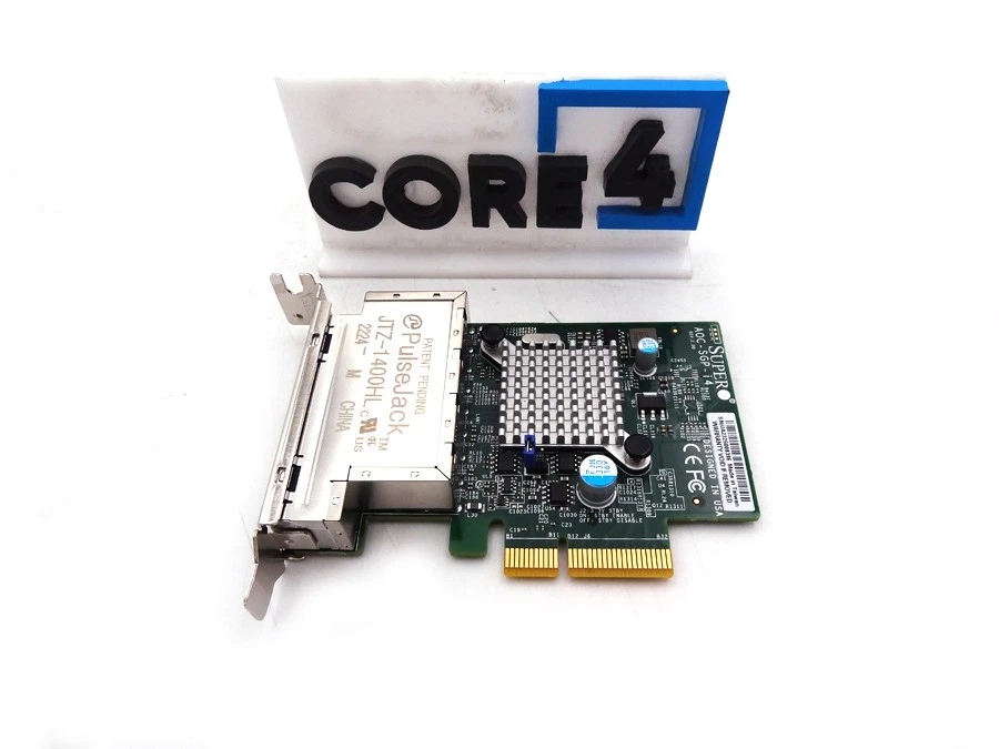 SUPERMICRO AOC-SGP-I4 INTEL I350 4-PORT RJ45 NIC - Image 1 of 1